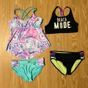 Lot of 2 Justice Swim Suits, size 14